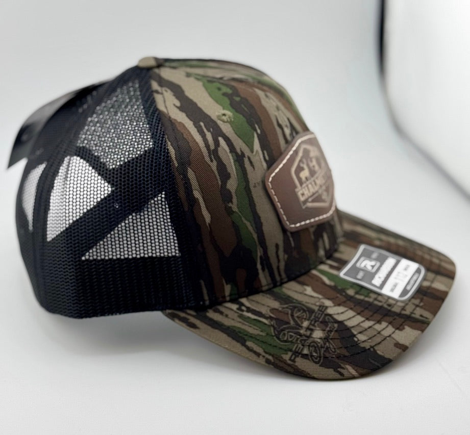 Chalmette Bow Leather Patch Trucker Hat