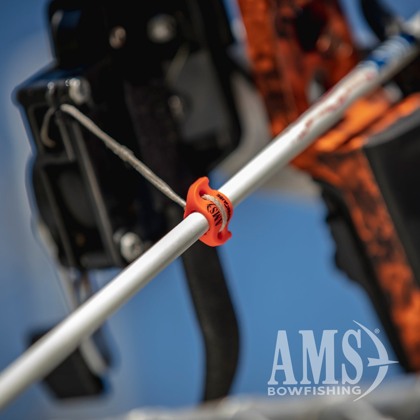 AMS Bowfishing EverGlide® Safety Slide® for 5/16” Arrows 5-Pack – Orange