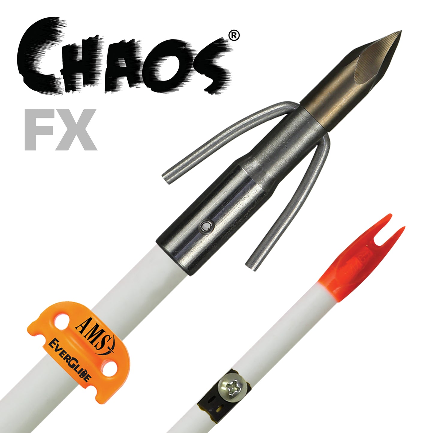 AMS - Chaos® FX Fiberglass Bowfishing Arrow with EverGlide® Safety Slide®