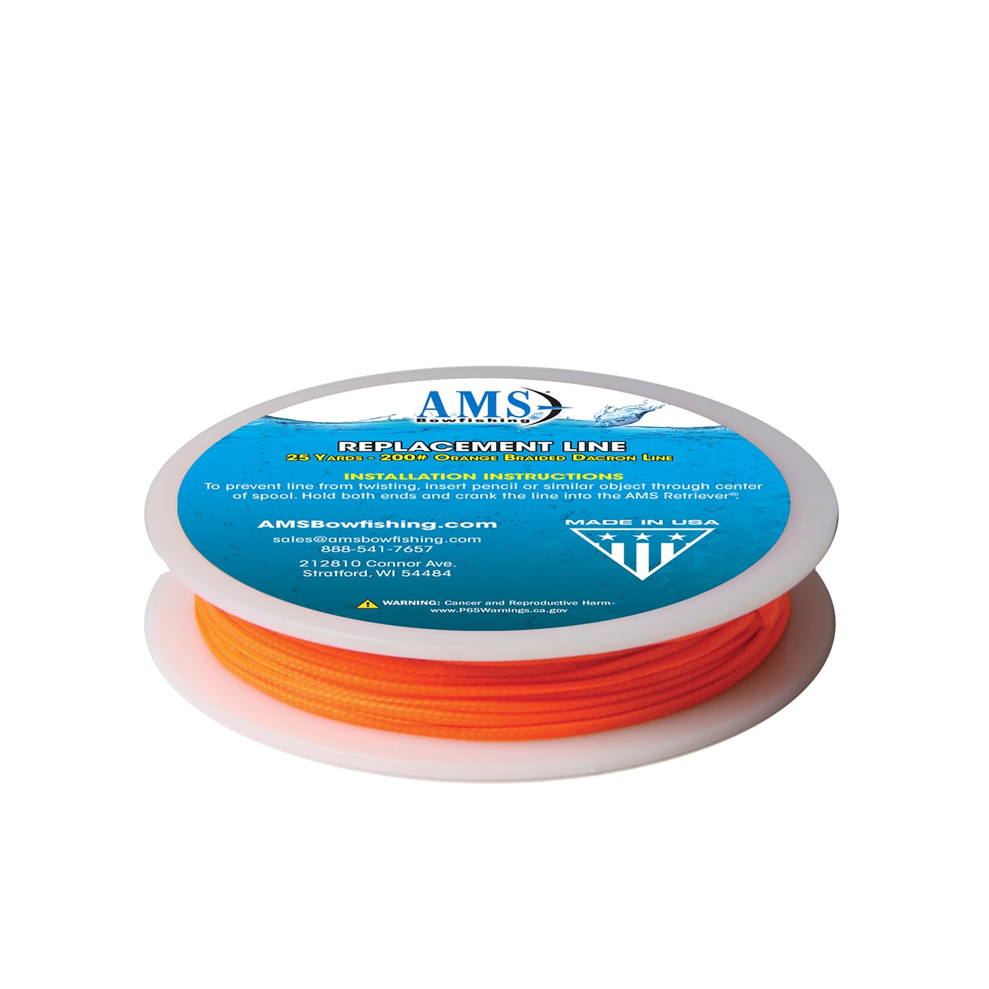 AMS - 25 Yards of 200# Test Braided Dacron Line