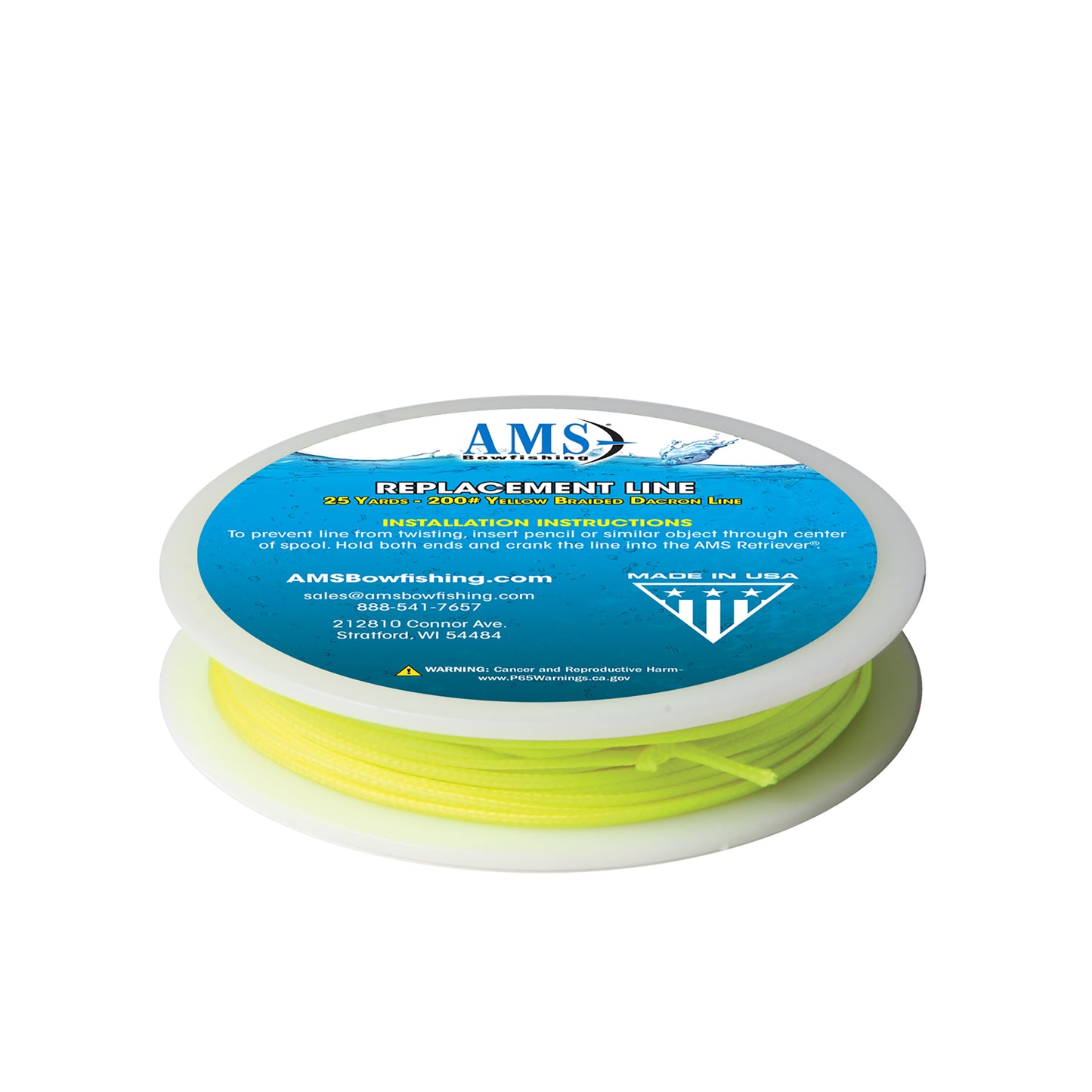 AMS - 25 Yards of 200# Test Braided Dacron Line