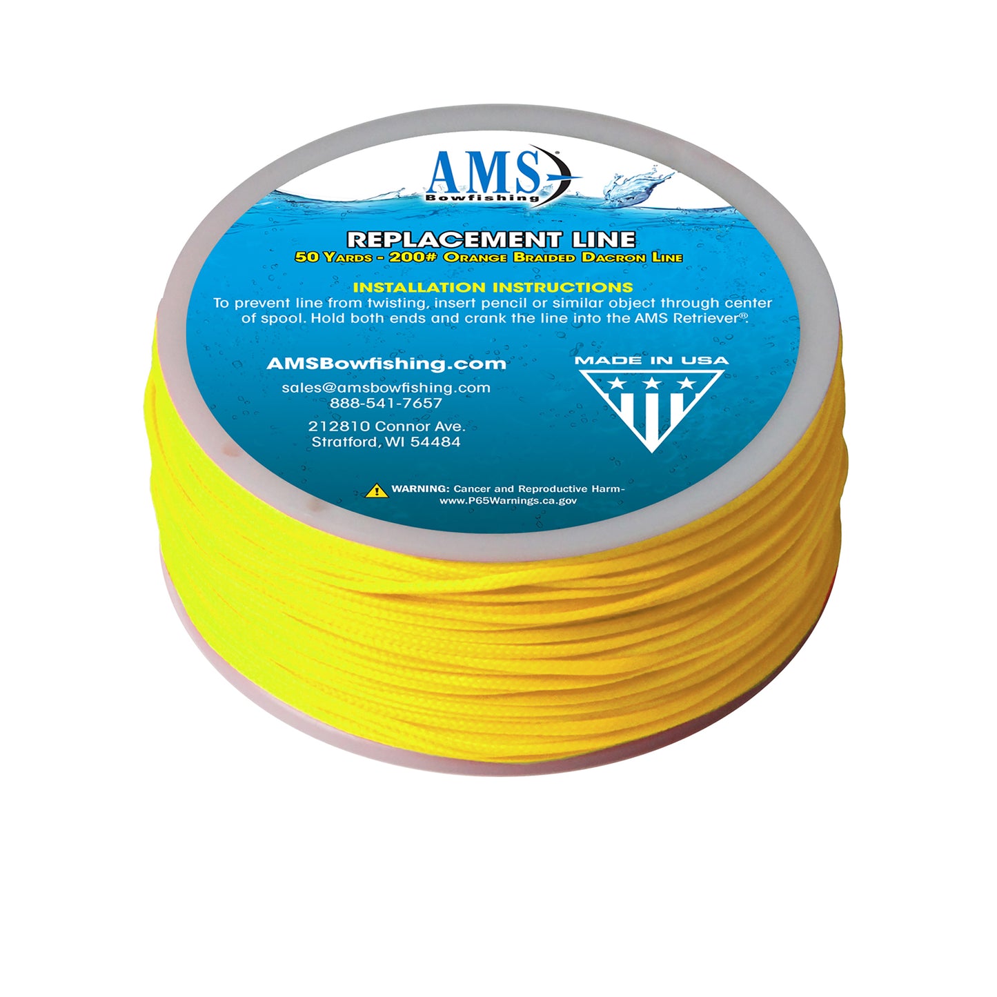 AMS - 50 Yards of 200# Test Braided Dacron Line