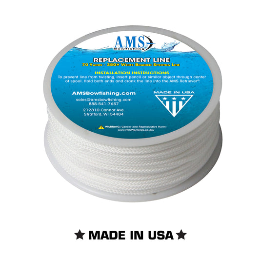 AMS - 70 Yards of 350# Test Braided Spectra Line