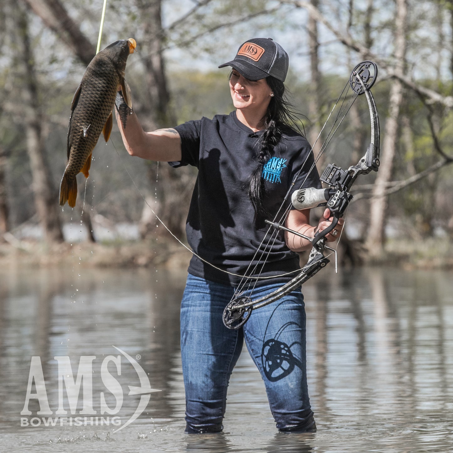 AMS - Bowfishing® Hooligan® V2 Bow Only - Made in the USA