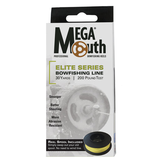 Mega Mouth - Original Line Spool with ELITE series 200# line – 30 yards