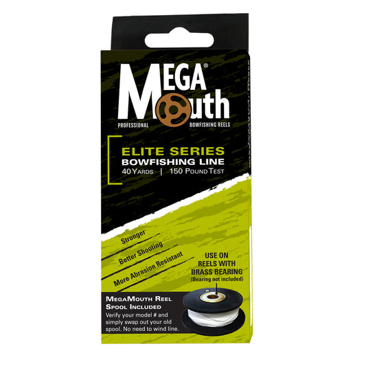 MegaMouth® 2.0 Line Spool with ELITE Series 150# line – 40 yards